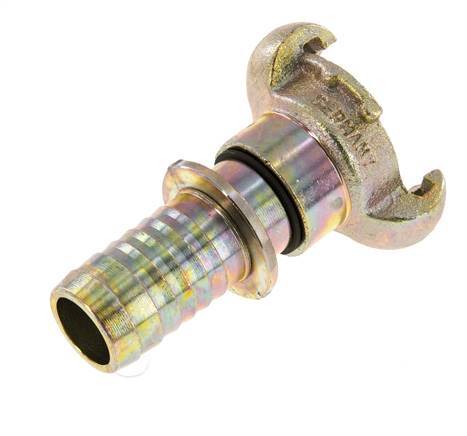 Cast Iron DN 19 DIN 3489 Twist Claw Coupling 13 mm (1/2'') Hose Barb Rotary Collar