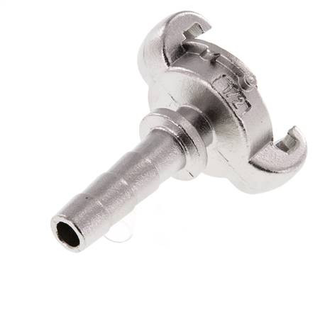 Stainless Steel DN 9 DIN 3489 Twist Claw Coupling 13 mm (1/2'') Hose Barb