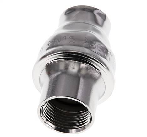 G3/4'' Stainless Steel 304 Check Valve FKM (Light Spring) 0.03-16bar - CLIS3E