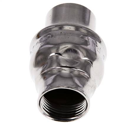 G3/4'' Stainless Steel 316 Check Valve FKM 0.03-16bar (0.44-232psi) - NSF ANSI 61 - Reinforced pin [8 Pieces]