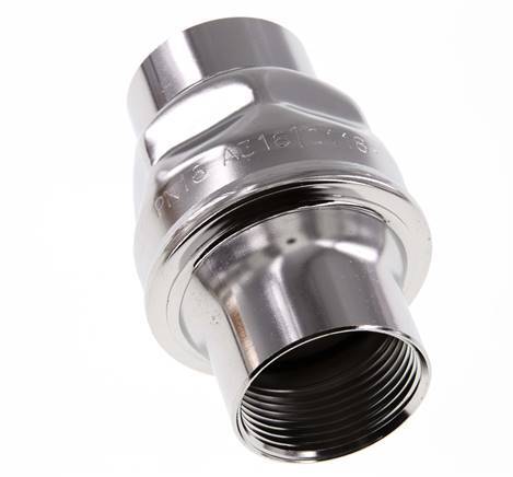 1 1/4'' NPT Stainless Steel 316 Check Valve FKM 0.03-16bar (0.44-232psi) - NSF ANSI 61