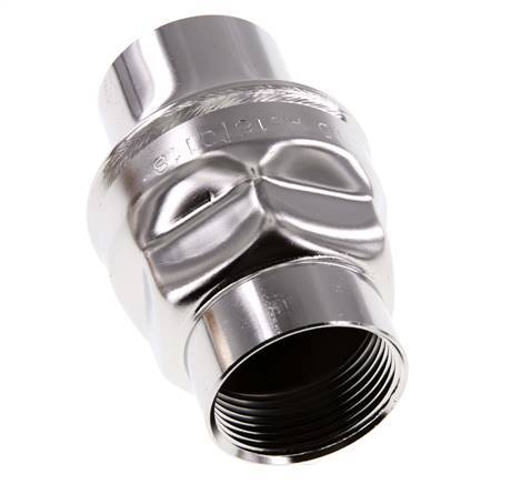 1 1/4'' NPT Stainless Steel 316 Check Valve FKM 0.03-16bar (0.44-232psi) - NSF ANSI 61