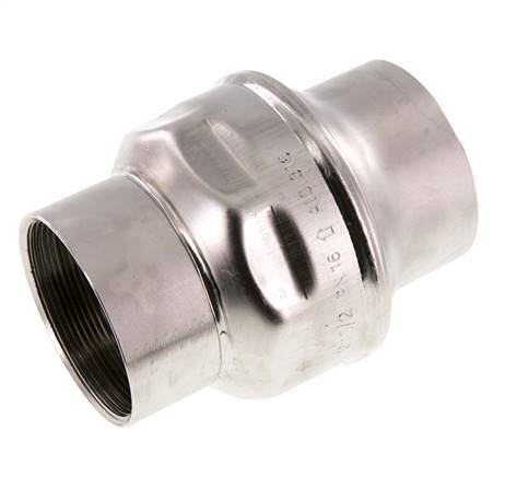 G2 1/2'' Stainless Steel 316 Check Valve FEP 0.03-16bar (0.44-232psi)