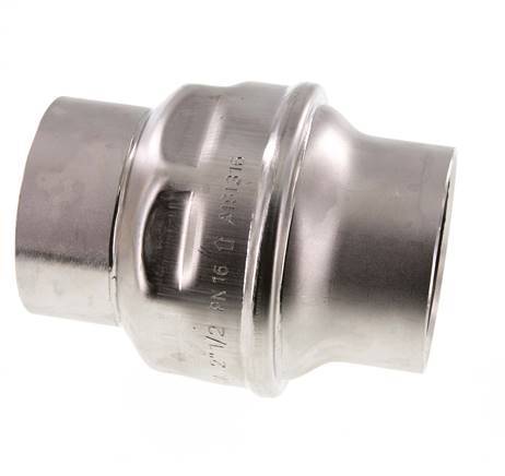 G2 1/2'' Stainless Steel 316 Check Valve FEP 0.03-16bar (0.44-232psi)