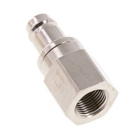 Nickel-plated Brass DN 10 Air Coupling Plug G 3/8 inch Female Double Shut-Off