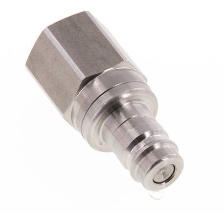 Stainless steel DN 10 Air Coupling Plug G 1/2 inch Female Double Shut-Off