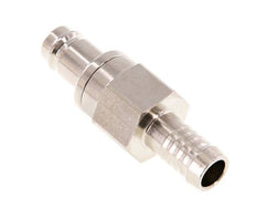Nickel-plated Brass DN 10 Air Coupling Plug 13 mm Hose Pillar Double Shut-Off