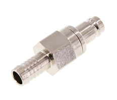 Nickel-plated Brass DN 10 Air Coupling Plug 10 mm Hose Pillar Double Shut-Off