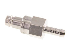 Nickel-plated Brass DN 10 Air Coupling Plug 9 mm Hose Pillar Double Shut-Off