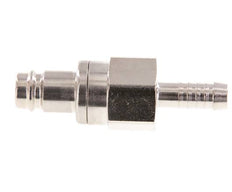 Nickel-plated Brass DN 10 Air Coupling Plug 9 mm Hose Pillar Double Shut-Off
