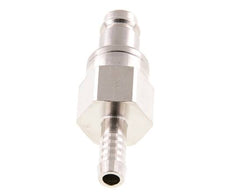 Nickel-plated Brass DN 10 Air Coupling Plug 9 mm Hose Pillar Double Shut-Off