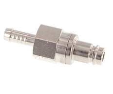Nickel-plated Brass DN 10 Air Coupling Plug 9 mm Hose Pillar Double Shut-Off