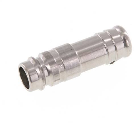 Stainless steel DN 10 Air Coupling Plug 13 mm Hose Pillar