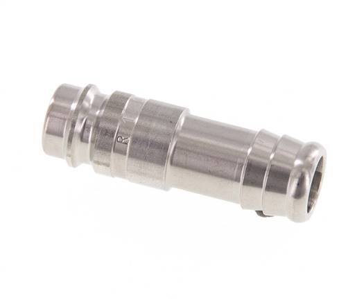 Stainless steel DN 10 Air Coupling Plug 13 mm Hose Pillar