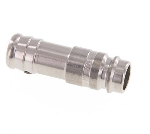 Stainless steel DN 10 Air Coupling Plug 13 mm Hose Pillar