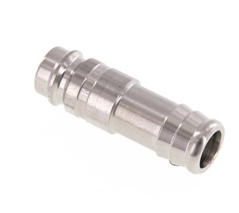 Stainless steel DN 10 Air Coupling Plug 13 mm Hose Pillar