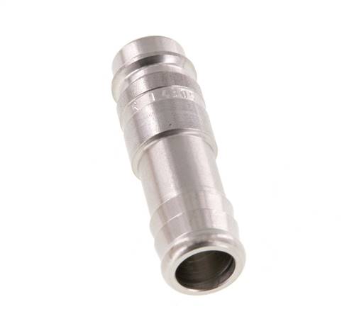 Stainless steel DN 10 Air Coupling Plug 13 mm Hose Pillar