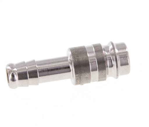 Stainless steel DN 10 Air Coupling Plug 10 mm Hose Pillar Double Shut-Off