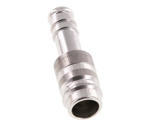 Stainless steel DN 10 Air Coupling Plug 9 mm Hose Pillar