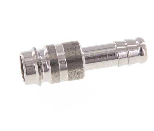 Stainless steel DN 10 Air Coupling Plug 9 mm Hose Pillar