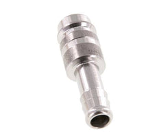 Stainless steel DN 10 Air Coupling Plug 10 mm Hose Pillar Double Shut-Off