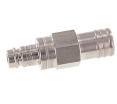 Stainless steel DN 10 Air Coupling Plug 19 mm Hose Pillar Double Shut-Off