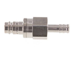 Stainless steel DN 10 Air Coupling Plug 9 mm Hose Pillar Double Shut-Off