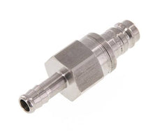Stainless steel DN 10 Air Coupling Plug 9 mm Hose Pillar Double Shut-Off