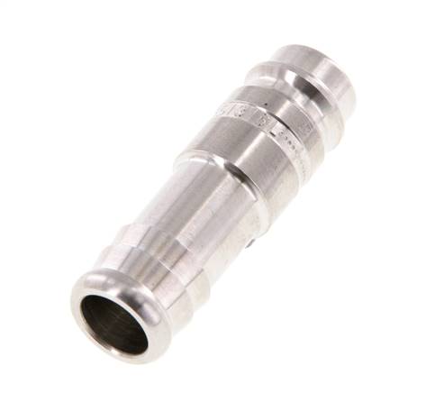 Stainless Steel 316L DN 10 Air Coupling Plug 13 mm Hose Pillar