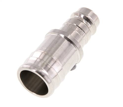 Stainless Steel 316L DN 10 Air Coupling Plug 19 mm Hose Pillar