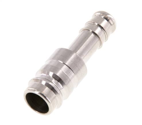 Stainless Steel 316L DN 10 Air Coupling Plug 10 mm Hose Pillar Double Shut-Off