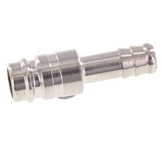 Stainless Steel 316L DN 10 Air Coupling Plug 10 mm Hose Pillar Double Shut-Off