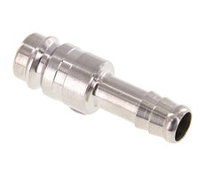 Stainless Steel 316L DN 10 Air Coupling Plug 10 mm Hose Pillar Double Shut-Off