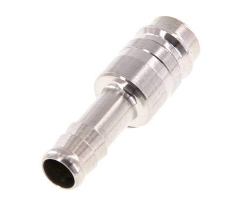 Stainless Steel 316L DN 10 Air Coupling Plug 10 mm Hose Pillar Double Shut-Off