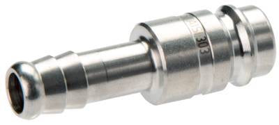 Stainless Steel 316L DN 10 Air Coupling Plug 10 mm Hose Pillar Double Shut-Off