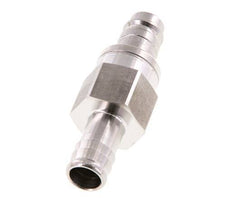 Stainless steel 306L DN 10 Air Coupling Plug 13 mm Hose Pillar Double Shut-Off