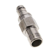 Stainless Steel 316L DN 10 Air Coupling Plug 19 mm Hose Pillar Double Shut-Off