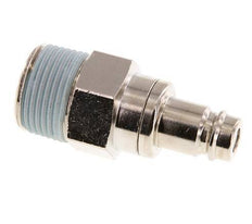 Nickel-plated Brass DN 10 Air Coupling Plug R 3/4 inch Male Double Shut-Off