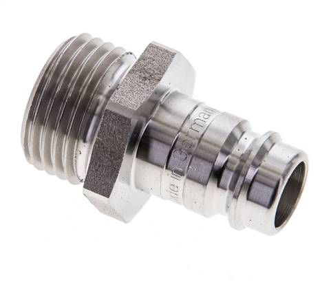 Stainless steel DN 10 Air Coupling Plug G 1/2 inch Male
