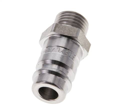 Stainless steel DN 10 Air Coupling Plug G 1/4 inch Male