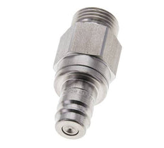 Stainless steel DN 10 Air Coupling Plug G 1/2 inch Male Double Shut-Off