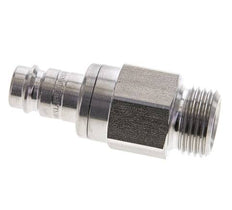 Stainless steel DN 10 Air Coupling Plug G 1/2 inch Male Double Shut-Off