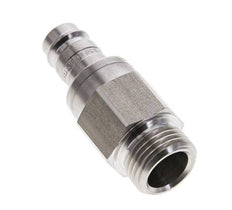 Stainless steel DN 10 Air Coupling Plug G 1/2 inch Male Double Shut-Off