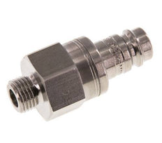 Stainless steel DN 10 Air Coupling Plug G 1/4 inch Male Double Shut-Off