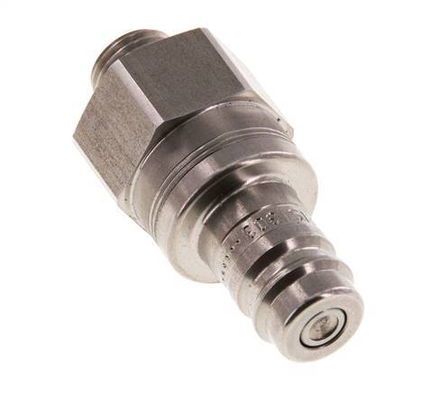 Stainless steel DN 10 Air Coupling Plug G 1/4 inch Male Double Shut-Off
