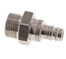 Stainless steel DN 10 Air Coupling Plug G 3/4 inch Male Double Shut-Off