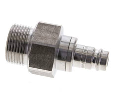 Stainless steel DN 10 Air Coupling Plug G 3/4 inch Male Double Shut-Off
