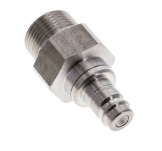 Stainless steel DN 10 Air Coupling Plug G 3/4 inch Male Double Shut-Off