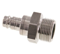Stainless steel DN 10 Air Coupling Plug G 3/4 inch Male Double Shut-Off
