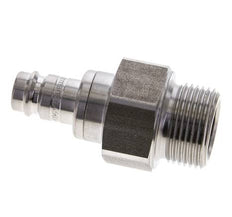 Stainless steel DN 10 Air Coupling Plug G 3/4 inch Male Double Shut-Off